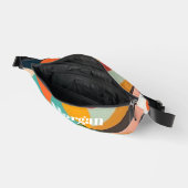 ミッドセンチュリーモダンアート、名前またはモノグラム幾何学 ファニーパック (見開き)