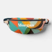 ミッドセンチュリーモダンアート、名前またはモノグラム幾何学 ファニーパック (レイダウン)