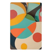 ミッドセンチュリーモダンアート、名前&文字ライン ミニクリップボード (裏面)