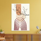 ミッドセンチュリーモダンアート、大規模な完成を拡張 キャンバスプリント (インサイチュ (リビング))