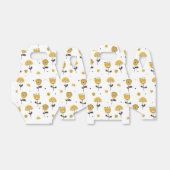 ミッドセンチュリーモダンイエローフローラルパターン フェイバーボックス (折り畳みなし)