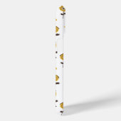 ミッドセンチュリーモダンイエローフローラ名前をカスタムする Case-Mate iPhoneケース (裏面 / 右)