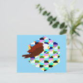 ミッドセンチュリーモダンイーグル ポストカード (スタンド正面)