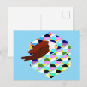 ミッドセンチュリーモダンイーグル ポストカード (正面/裏面)