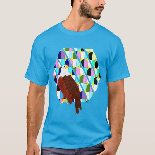 ミッドセンチュリーモダンイーグル Tシャツ (正面)