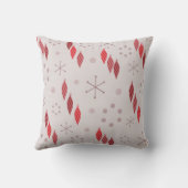 ミッドセンチュリーモダンウィンターレッド クッション (裏面)