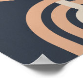 ミッドセンチュリーモダンウォールアート。 ポスター (角)