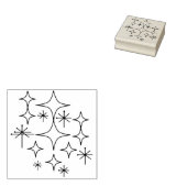 ミッドセンチュリーモダンエームズアトミックイラストレーション ラバースタンプ (押印)