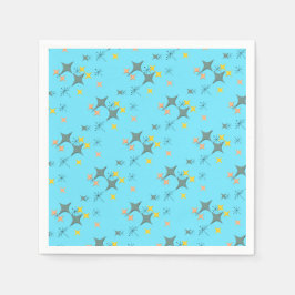 ミッドセンチュリーモダンエームズアトミックスターバストカスタム スタンダードカクテルナプキン