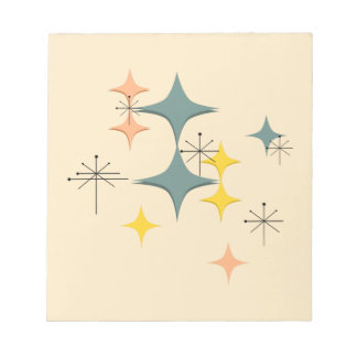 ミッドセンチュリーモダンエームズアトミックスターバストカスタム ノートパッド