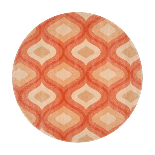 ミッドセンチュリーモダンオギーとベージュ カッティングボード (正面)