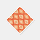 ミッドセンチュリーモダンオギーとベージュ スタンダードカクテルナプキン (角)