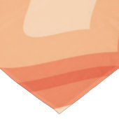 ミッドセンチュリーモダンオギー・オレンジ・ベージュ テーブルクロス (アングル)