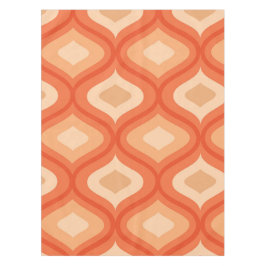 ミッドセンチュリーモダンオギー・オレンジ・ベージュ テーブルクロス