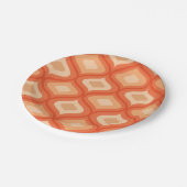 ミッドセンチュリーモダンオギー・オレンジ・ベージュ ペーパープレート (アングル)