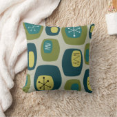 ミッドセンチュリーモダンオブロンズオリーブグリーン クッション (ブランケット)