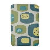 ミッドセンチュリーモダンオブロンズオリーブグリーン バスマット (正面縦)