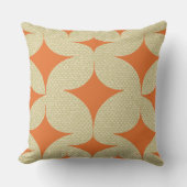 ミッドセンチュリーモダンオレンジダイヤモンド クッション (正面)