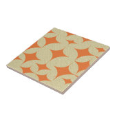 ミッドセンチュリーモダンオレンジダイヤモンド  タイル (側面)