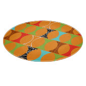 ミッドセンチュリーモダンオレンジパターン切断ボード カッティングボード (角)