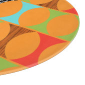 ミッドセンチュリーモダンオレンジパターン切断ボード カッティングボード (角)