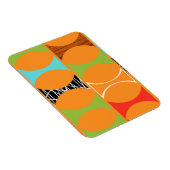 ミッドセンチュリーモダンオレンジパターン磁石 マグネット (右側)