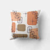 ミッドセンチュリーモダンオレンジブラウン クッション (裏面)