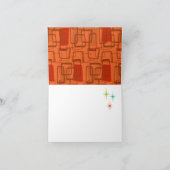 ミッドセンチュリーモダンカクテルエンゲージメントパーティー サンキューカード (内部)