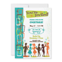 ミッドセンチュリーモダンカクテルエンゲージメントパーティー