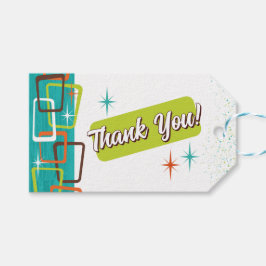 ミッドセンチュリーモダンカクテルパーティーのラベル ギフトタグ