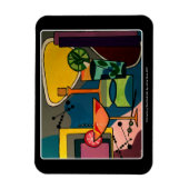 "ミッドセンチュリーモダンカクテル絵画"の マグネット (縦)