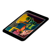 "ミッドセンチュリーモダンカクテル絵画"の マグネット (左側)