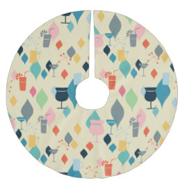 ミッドセンチュリーモダンカクテル ブラッシュドポリエステルツリースカート