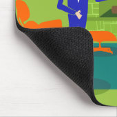 ミッドセンチュリーモダンカップルマウスパッド マウスパッド (コーナー)