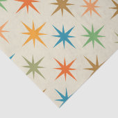 ミッドセンチュリーモダンカラフル原子スターバスト 薄葉紙 (詳細)