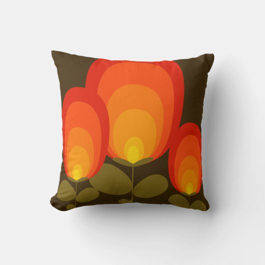 ミッドセンチュリーモダンカラーの色覚枕 クッション (正面)