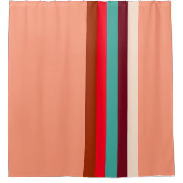 ミッドセンチュリーモダンカラー シャワーカーテン