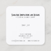 ミッドセンチュリーモダンカラー・バースト スクエア名刺 (裏面)