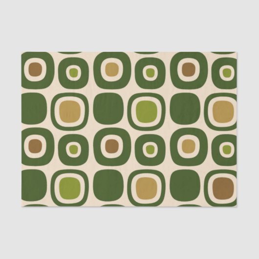 ミッドセンチュリーモダンガーデンパスパターン 薄葉紙 (正面)