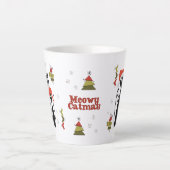 ミッドセンチュリーモダンキャットクリスマスマグMCMミオウィキャット カフェラテマグ (正面)