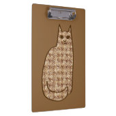 ミッドセンチュリーモダンキャット、ベージュ、ライトブラウン クリップボード (右)