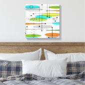 ミッドセンチュリーモダンキャンバスプリント抽象芸術#19 キャンバスプリント (インサイチュ (寝室))