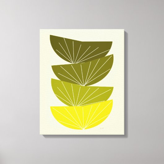 ミッドセンチュリーモダンキャンバスプリント種鞘3 キャンバスプリント (正面)