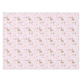 ミッドセンチュリーモダンクリスマスのトナカイ飴 テーブルクロス (正面(横))