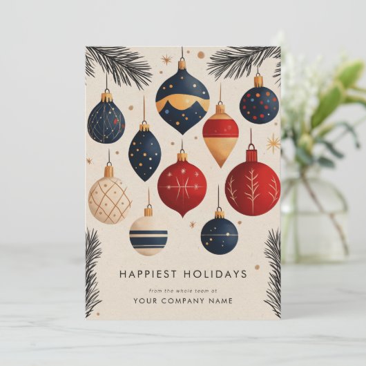 ミッドセンチュリーモダンクリスマスオーナメント事業 シーズンカード (スタンド正面)