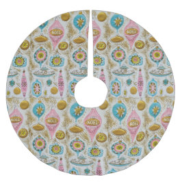 ミッドセンチュリーモダンクリスマスオーナメント ブラッシュドポリエステルツリースカート