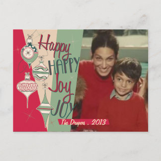 ミッドセンチュリーモダンクリスマスカード シーズンポストカード