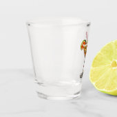 ミッドセンチュリーモダンクリスマスキャンディマルティーニ ショットグラス (左)