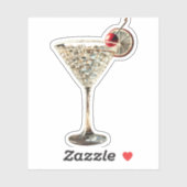 ミッドセンチュリーモダンクリスマスクランシトラスカクテル シール (シート)