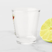 ミッドセンチュリーモダンクリスマスクランベリーマルティーニ ショットグラス (右)